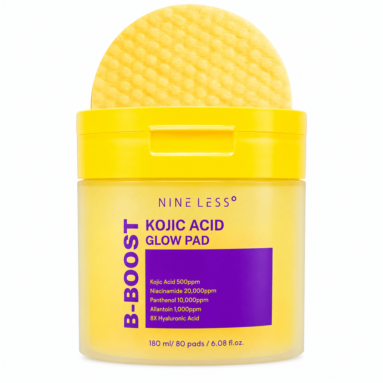 NINELESS B-Boost Kojic Acid Glow Toner Pad (80 Pads)