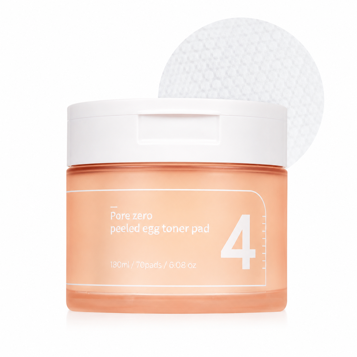 NUMBUZIN No.4 Pore Zero Peeled Egg Toner Pad (190ml *70pzs)