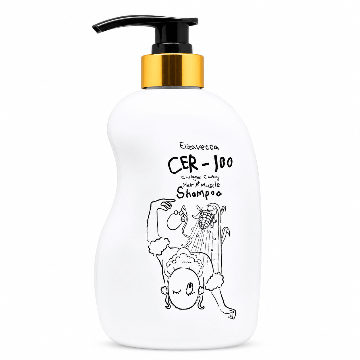 ELIZAVECCA CER 100 collagen coating Hair A+ Muscle Shampoo 500 ml